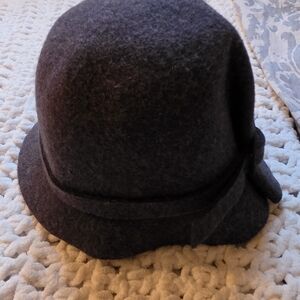 Nordstrom Black Wool Merino Felt Hat